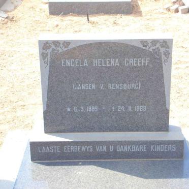 GREEFF Engela Helena nee JANSEN VAN RENSBURG 1889-1969