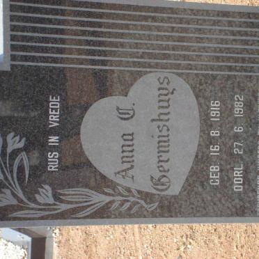 GERMISHUYS Anna C. 1916-1982