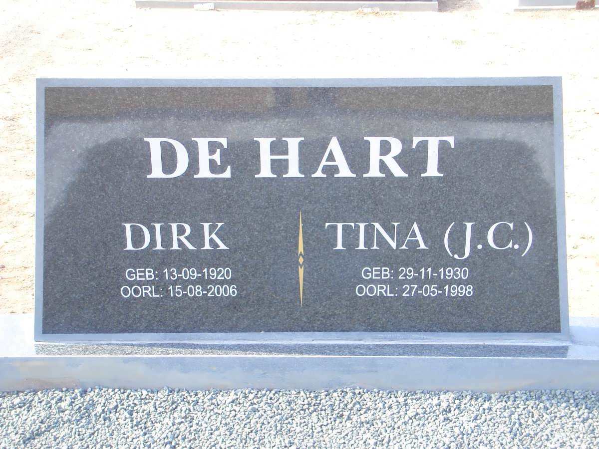 HART Dirk, de 1920-2006 &amp; J.C. 1930-1998