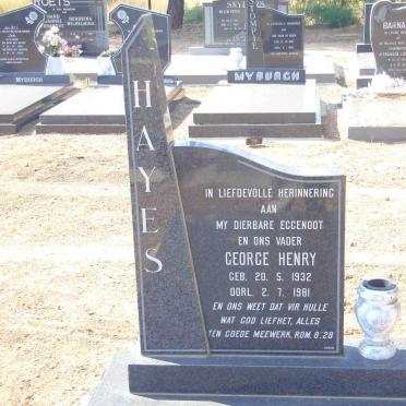 HAYES George Henry 1932-1981