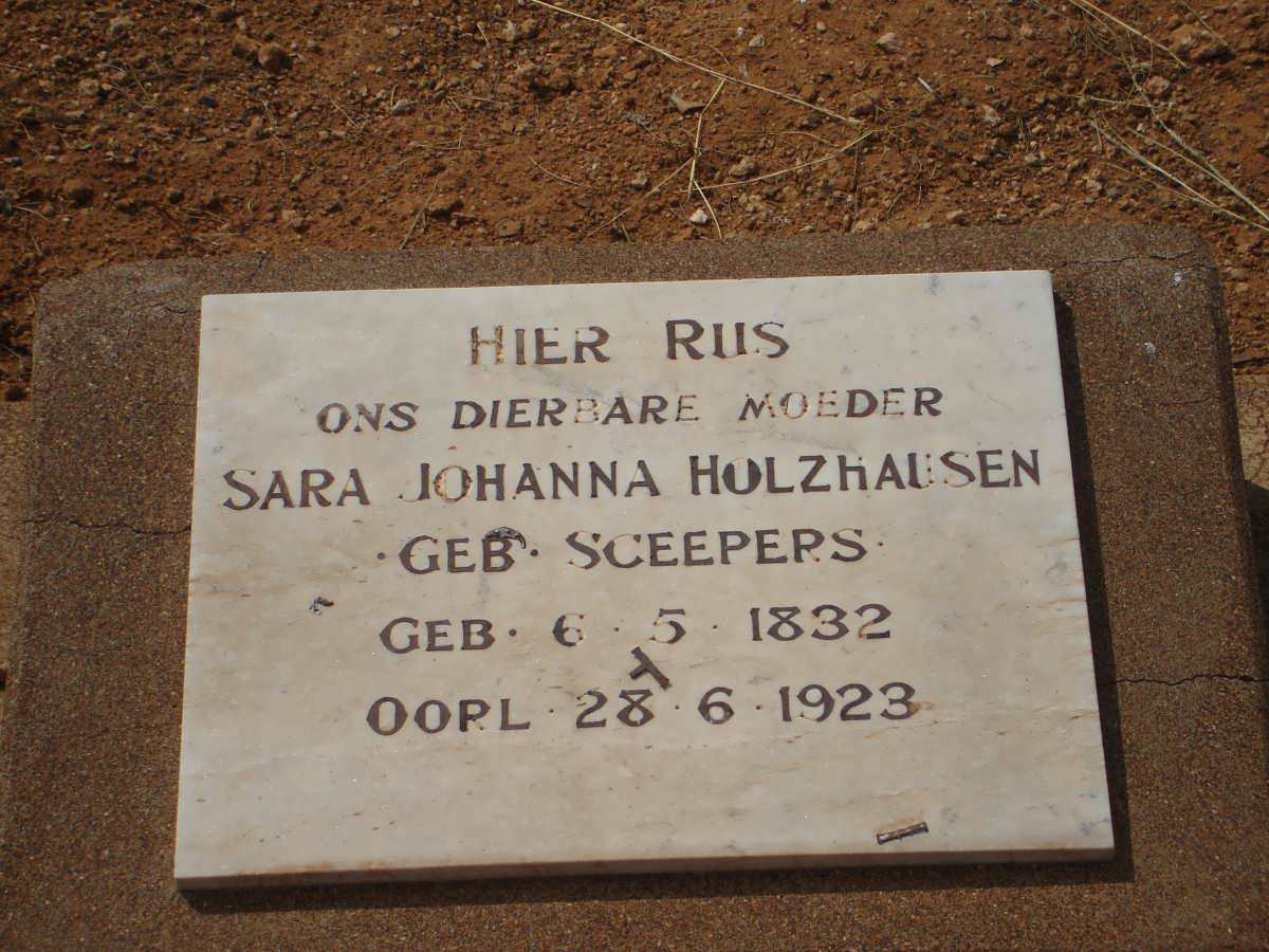 HOLZHAUSEN Sara Johanna nee SCHEEPERS 1832-1923