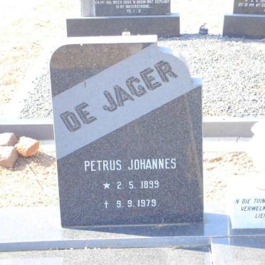 JAGER Petrus Johannes, de 1899-1979
