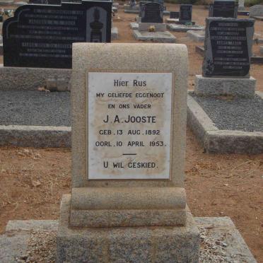 JOOSTE J.A. 1892-1953