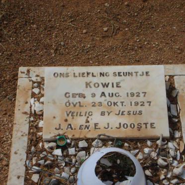 JOOSTE Kowie 1927-1927