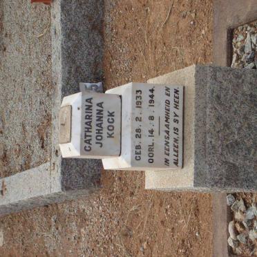 KOCK Catharina Johanna 1933-1944