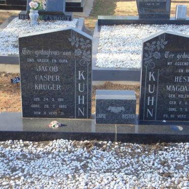 KUHN Jacob Casper Kruger 1911-1990 &amp; Hester Magdalena HOLZHAUSEN 1909-1987