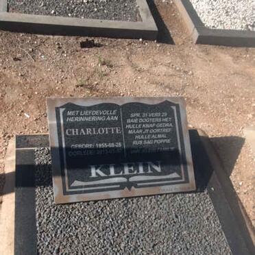 KLEIN Charlotte 1955-2012