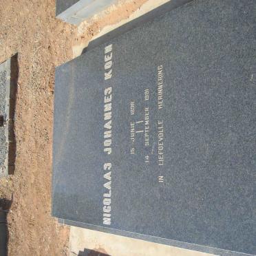 KOEN Nicolaas Johannes 1898-1991