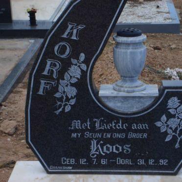 KORF Koos 1961-1992