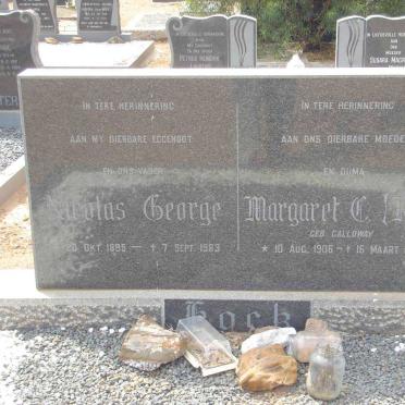 LOCK Nicolas George 1895-1963 &amp; Margaret C. GALLOWAY 1906-1996