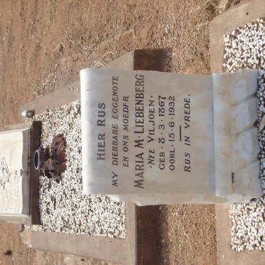 LIEBENBERG Maria M. nee VILJOEN  1867-1932