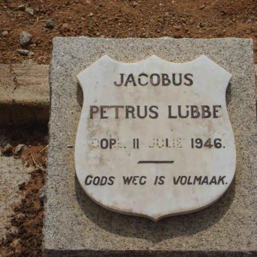 LUBBE Jacobus Petrus 1946-1946
