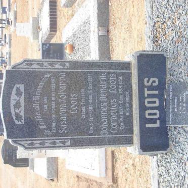 LOOTS Johannes Hendrik Cornelius 1877-1951 &amp; Susanna Johanna ETSEBETH 1882-1945