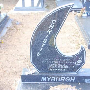 MYBURGH Christie 1942-2005