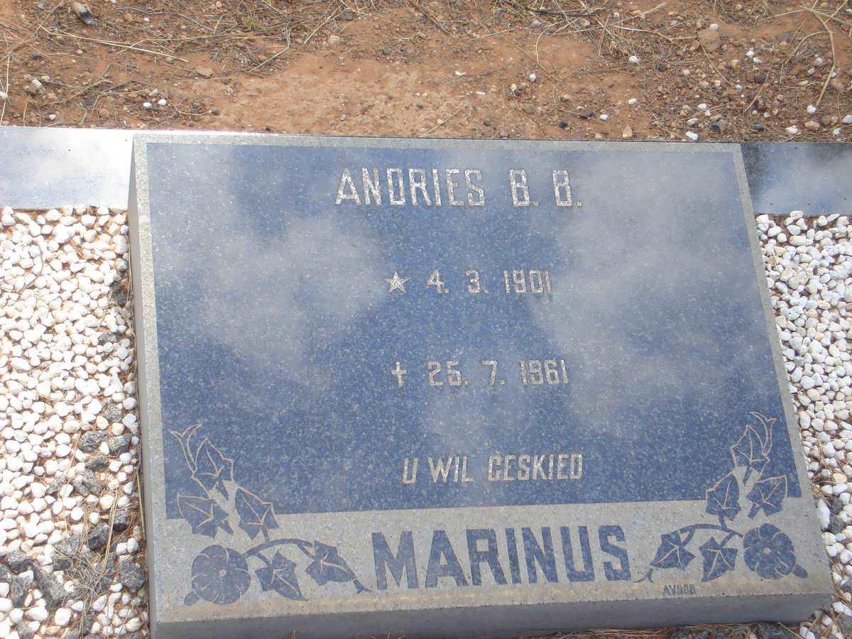 MARINUS Andries B.B. 1901-1961