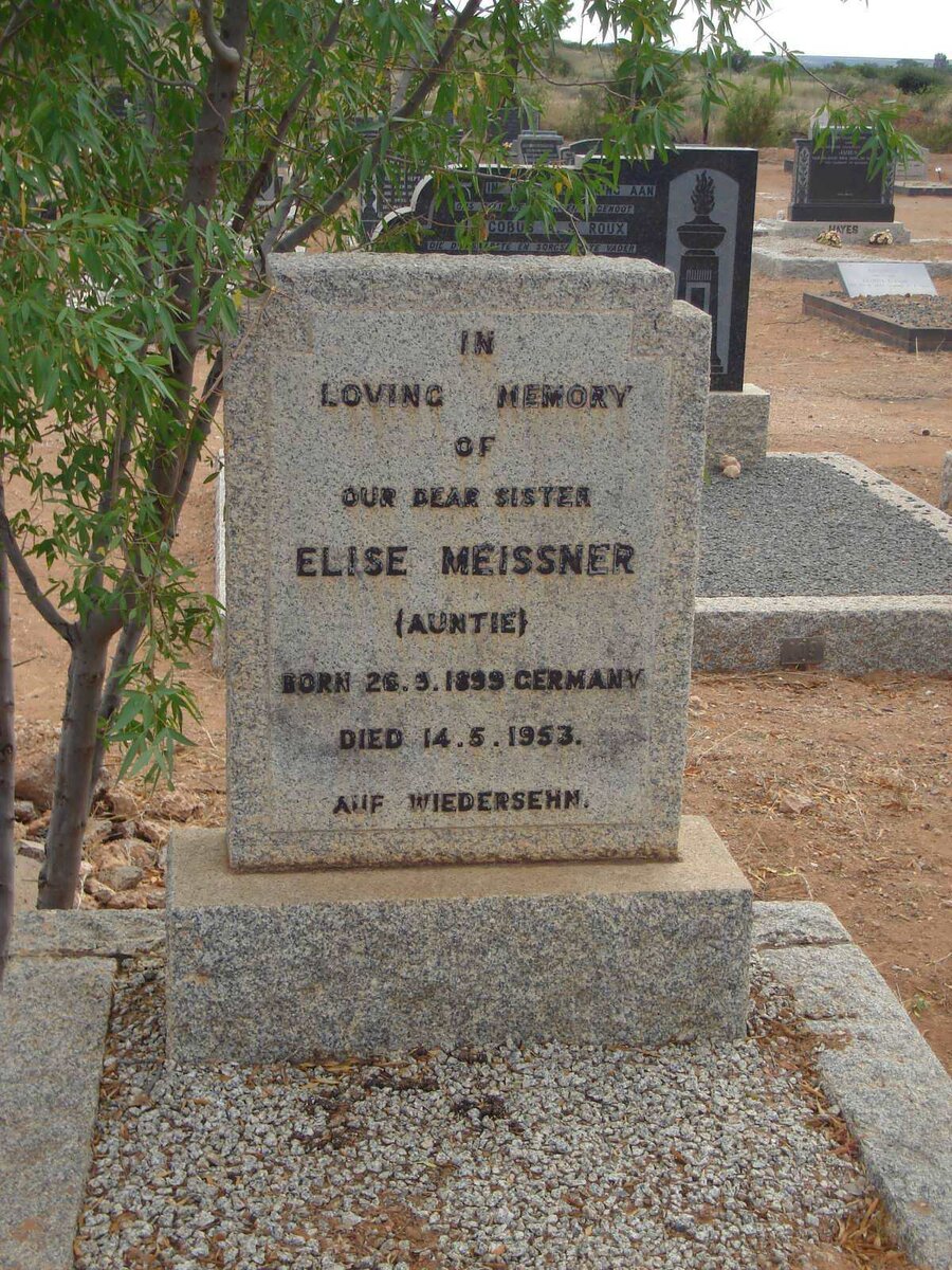 MEISSNER Elise 1899-1953