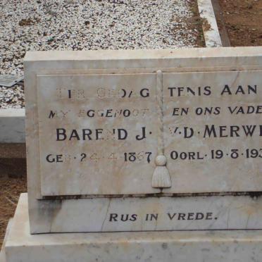 MERWE Barend J. v.d.,1867-1937