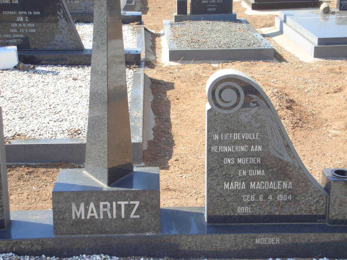 MARITZ Maria Magdalena 1904-