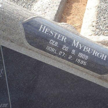 MYBURGH Hester 1909-1985