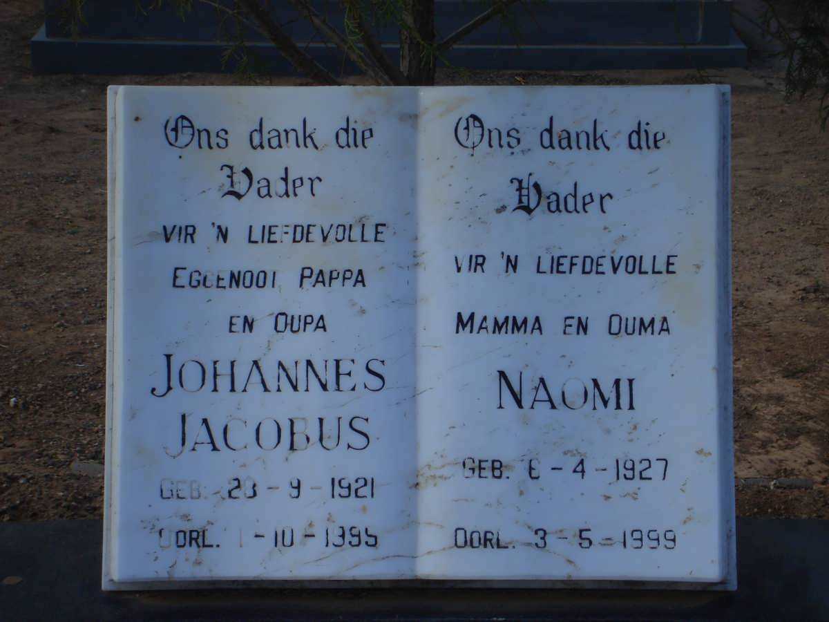 NEL Johannes Jacobus 1921-1995 &amp; Naomi 1927-1999
