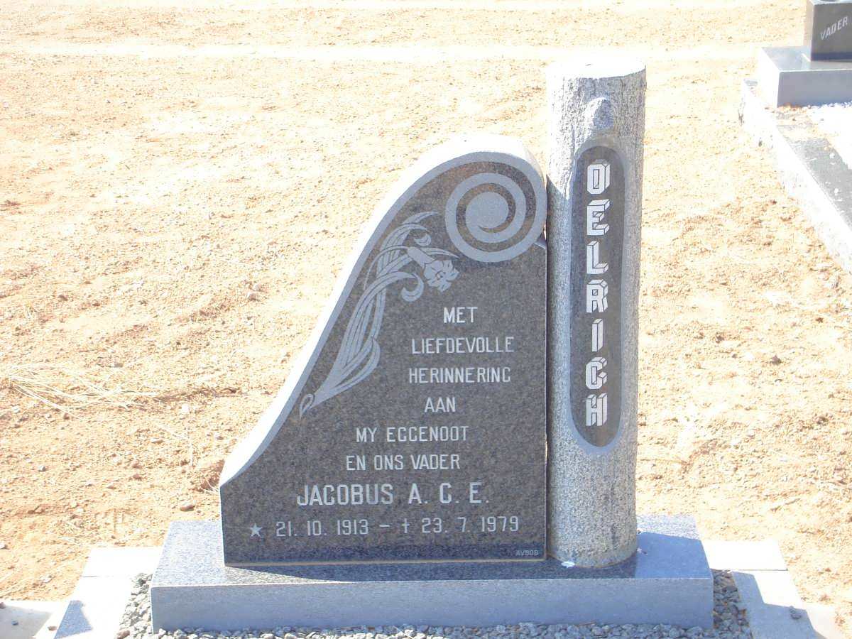 OELRICH Jacobus A.C.E. 1913-1979