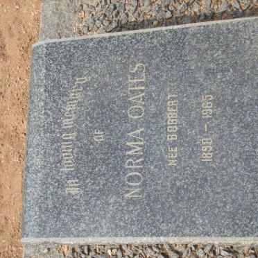 OATES Norma nee BOBBERT 1890-1965