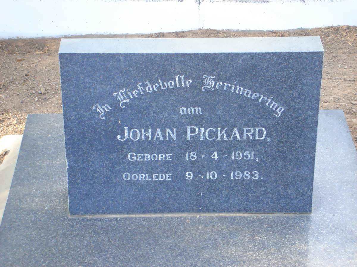 PICKARD Johan 1951-1983
