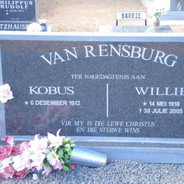RENSBURG Kobus, van 1912- &amp; Willie 1918-2005