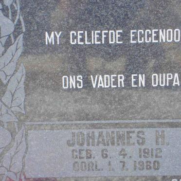 ROETS Johannes H. 1912-1980 &amp; Elizabeth M. 1919-1984