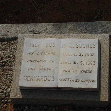 SOUNES Gerhardus M.A. 1898-1963