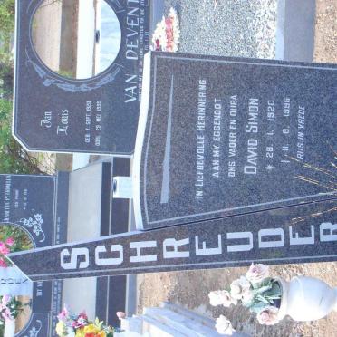 SCHREUDER David Simon 1920-1996