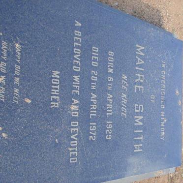 SMITH Maire nee KRIGE 1929-1972