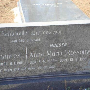 SMIT Daniel Johannes 1913-1981 &amp; Anna Maria ROSSOUW 1922-1993