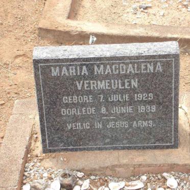 VERMEULEN Maria Magdalena 1929-1939