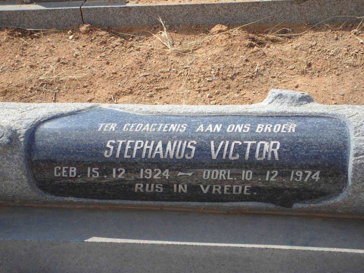 VICTOR Stephanus 1924-1974