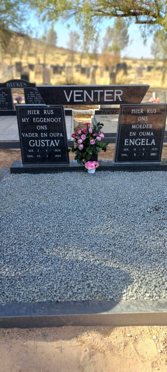 VENTER Gustav 1934-1984 &amp; Engela 1939-2021