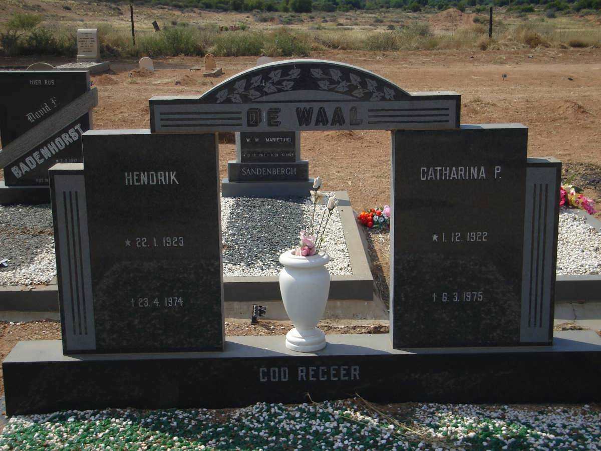 WAAL Hendrik, de 1923-1974 &amp; Catharina P. 1922-1975