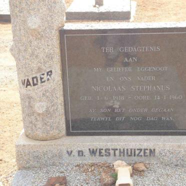 WESTHUIZEN Nicolaas Stephanus, van der 1918-1960