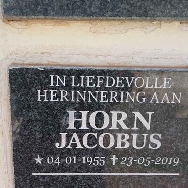 HORN Jacobus 1955-2019