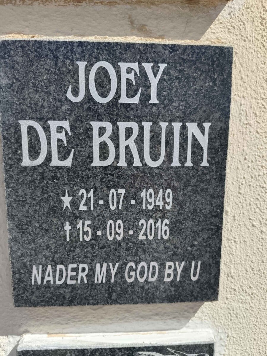 BRUIN Joey, de 1949-2016