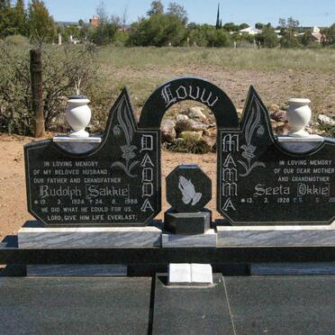 LOUW Rudolph 1924-1988 &amp; Seeta 1928-2001