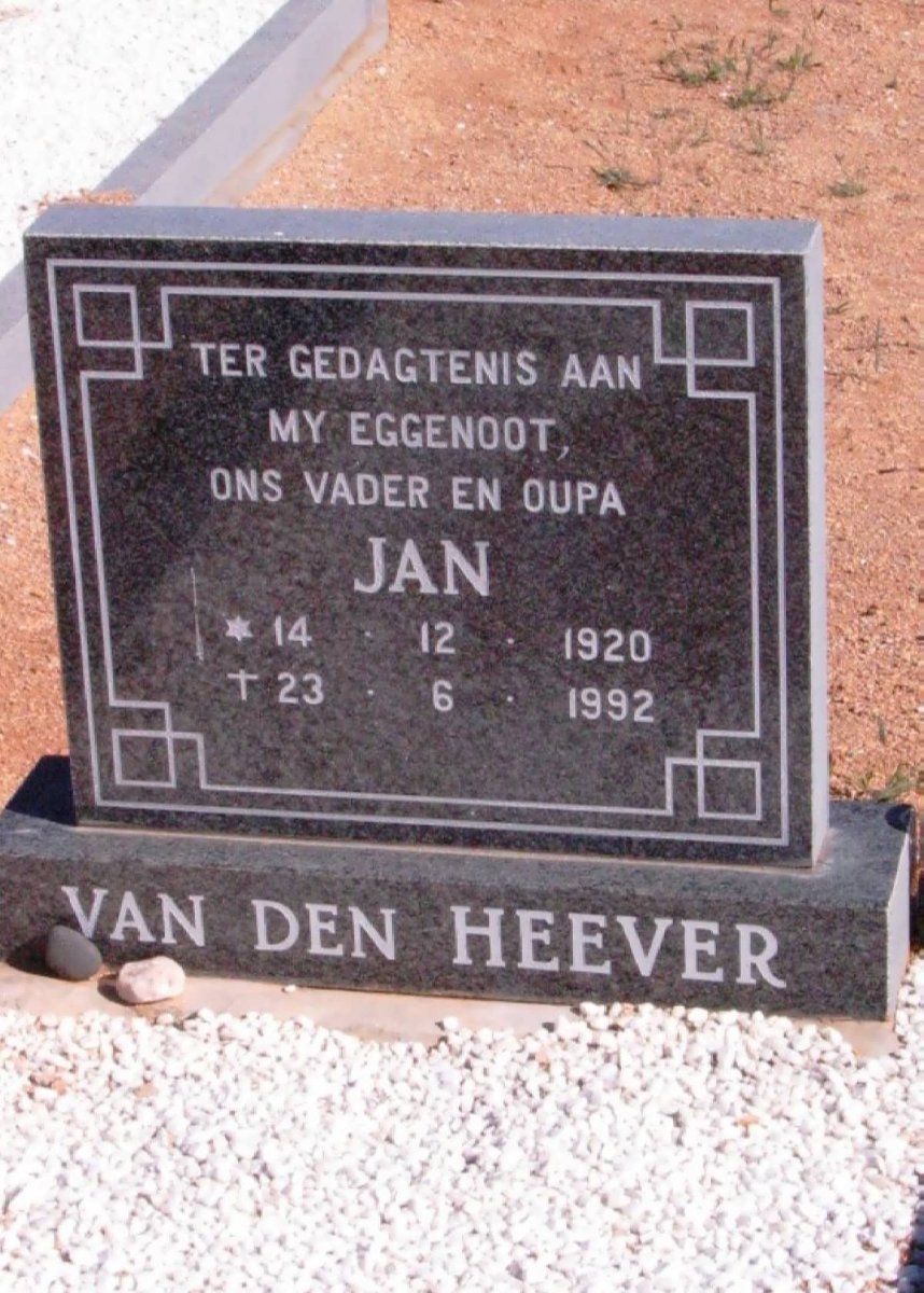 HEEVER Jan, van den 1920-1992