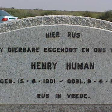 HUMAN Henry 1901-1962