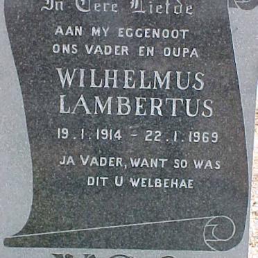 VOS Wilhelmus Lambertus 1914-1969