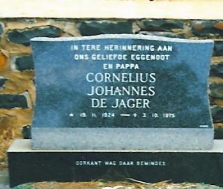 JAGER Cornelius Johannes, de 1924-1975