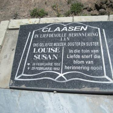 CLAASEN Louise Susan 1958-1992