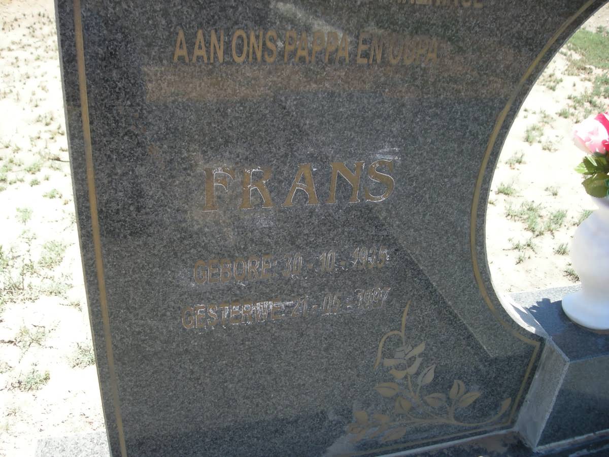 RHEEDE Frans, van 1935-1997 &amp; Katy 1944-2011