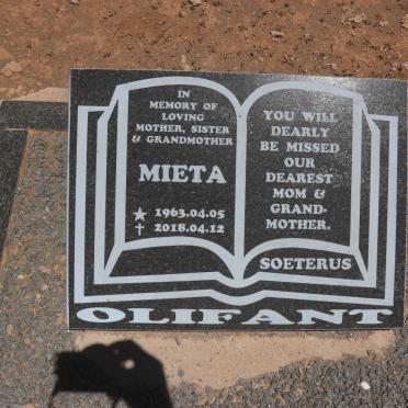 OLIFANT Mieta 1963-2018