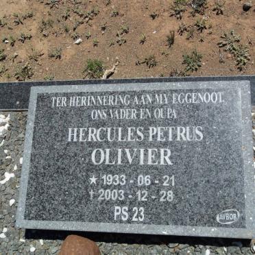 OLIVIER Hercules Petrus 1933-2003