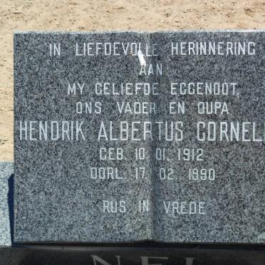 NEL Hendrik Albertus Cornelius 1912-1990